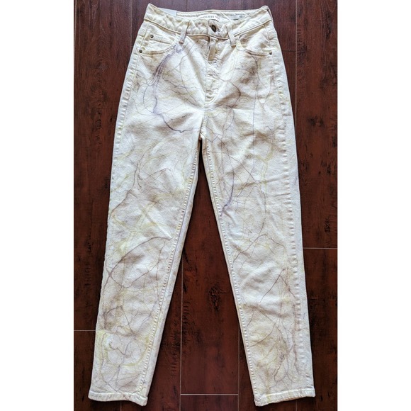 Guess Marble Print Mom Jeans Size 26 - Picture 6 of 16